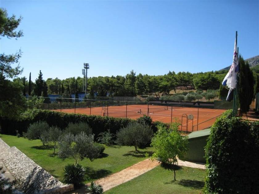 Some of the clay tennis courts